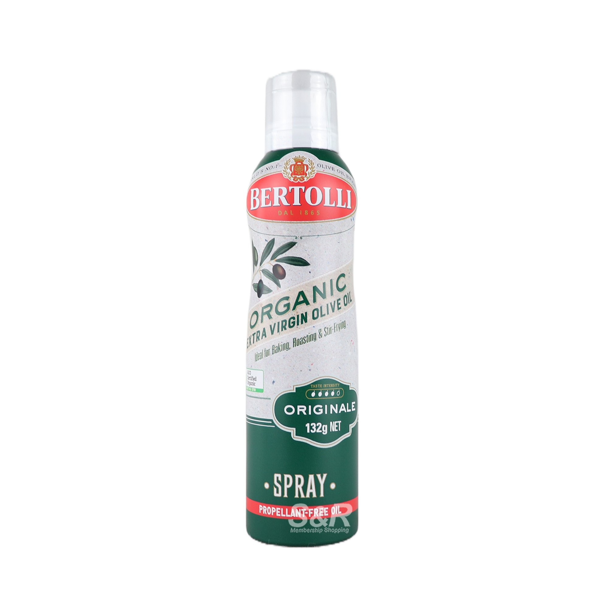 Bertolli Organic Extra Virgin Olive Oil Spray 132g Bertolli Organic Extra Virgin Olive Oil Spray 132g